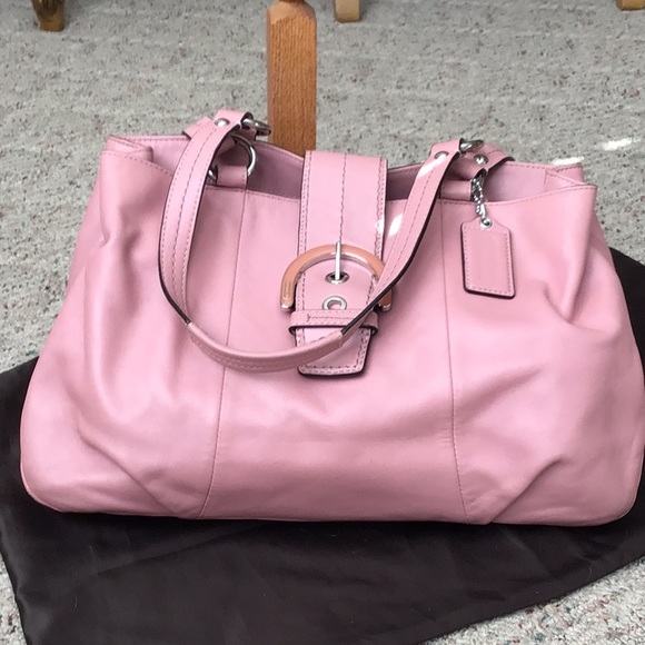 EUC Super, Super Gorgeous Pink COACH Handbag - Picture 1 of 12